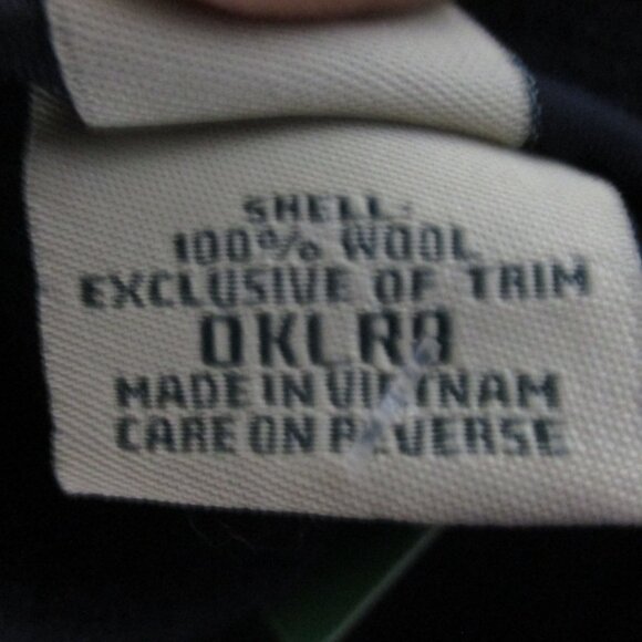 L.L.Bean Boiled Wool Blue Pea Coat Women's Size M Bellandi Classic - Picture 6 of 7